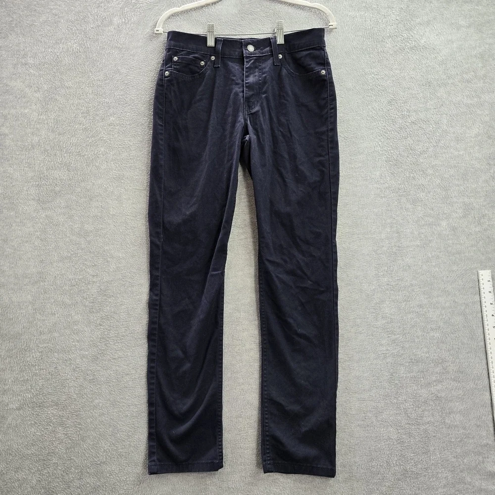 Levi's 511 Men Pants 29X30 Blue‎ Straight Slim Cotton Polyester Elastane